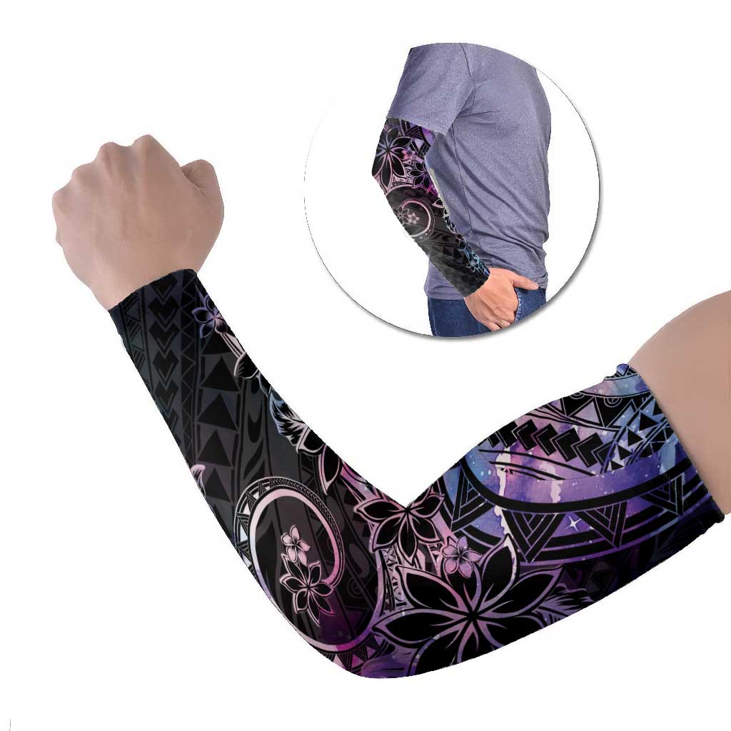 Polynesian Sunset Plumeria Arm Sleeves Galaxy Polynesian Tattoo LT05 Set of 2 Galaxy - Polynesian Pride