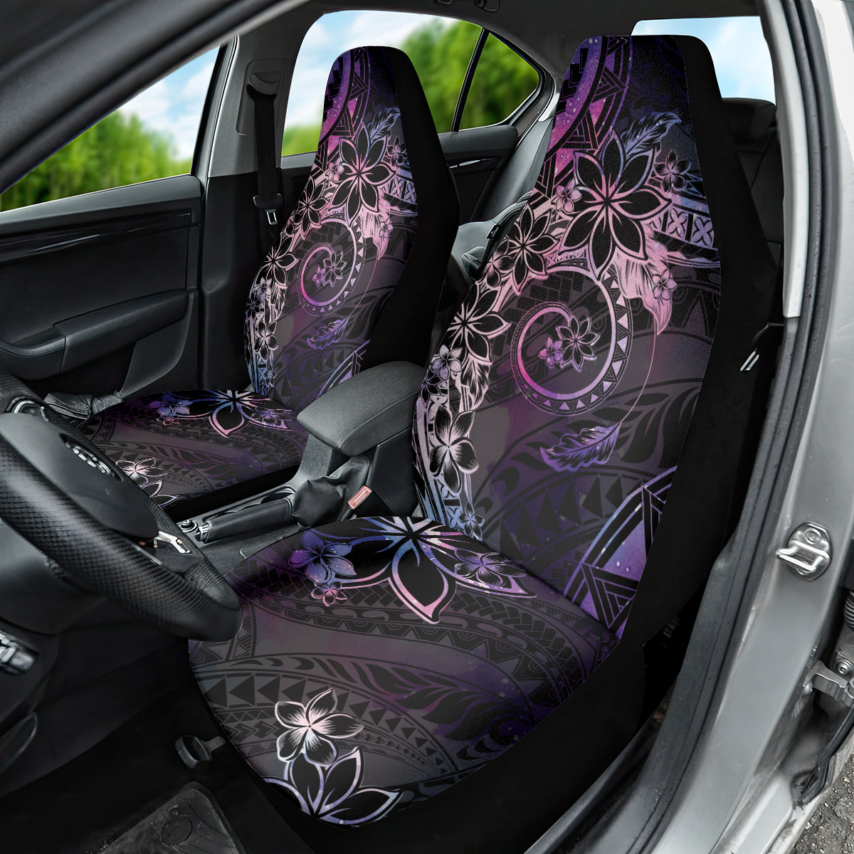 Polynesian Sunset Plumeria Car Seat Cover Galaxy Polynesian Tattoo