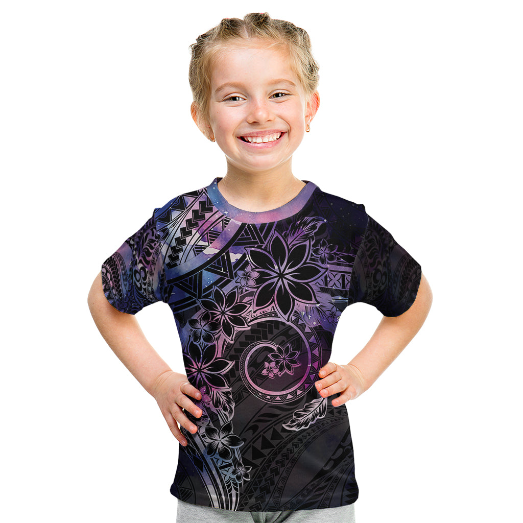 Polynesian Sunset Plumeria Kid T Shirt Galaxy Polynesian Tattoo LT05 Galaxy - Polynesian Pride