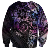 Polynesian Sunset Plumeria Sweatshirt Galaxy Polynesian Tattoo