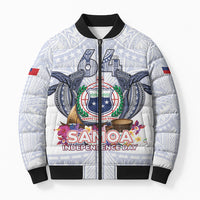 Samoa Independence Day Bomber Puffer Jacket Samoa United For A New Beginning