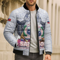Samoa Independence Day Bomber Puffer Jacket Samoa United For A New Beginning