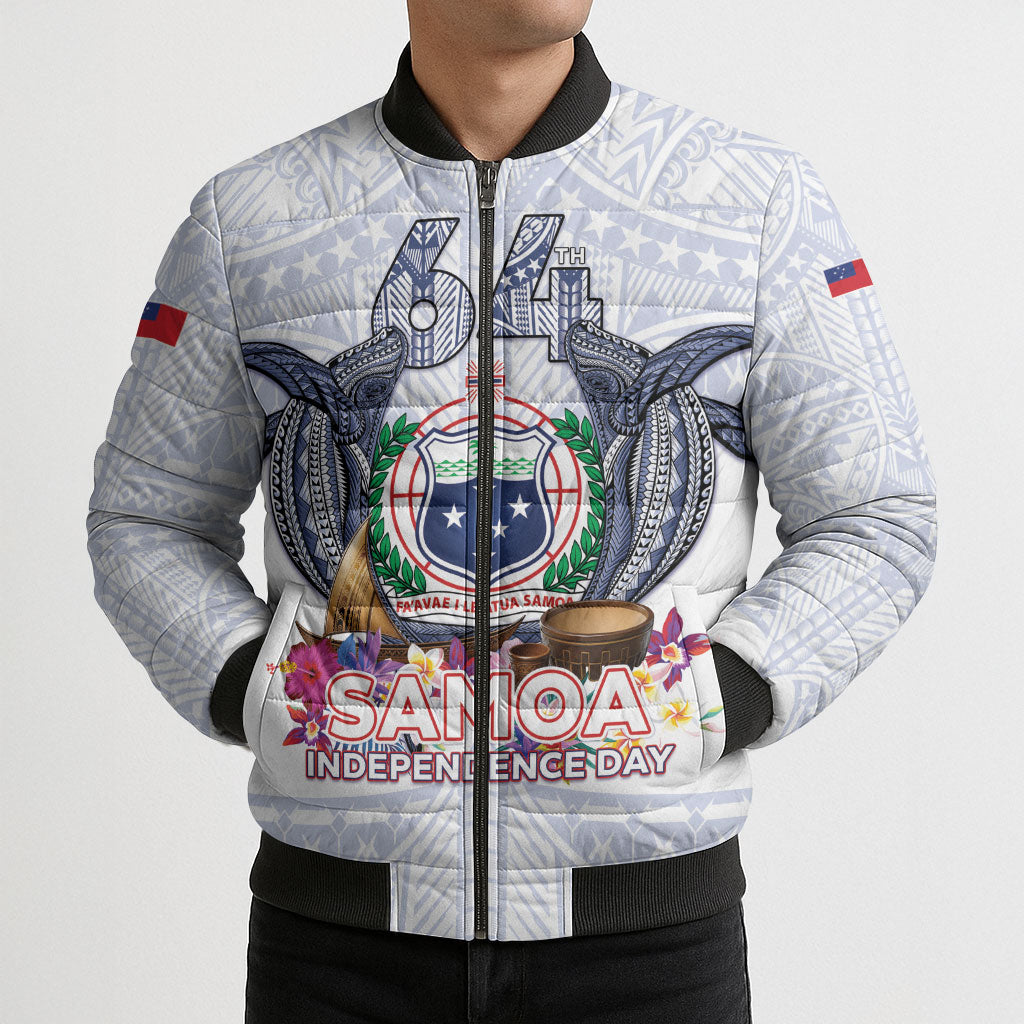 Samoa Independence Day Bomber Puffer Jacket Samoa United For A New Beginning