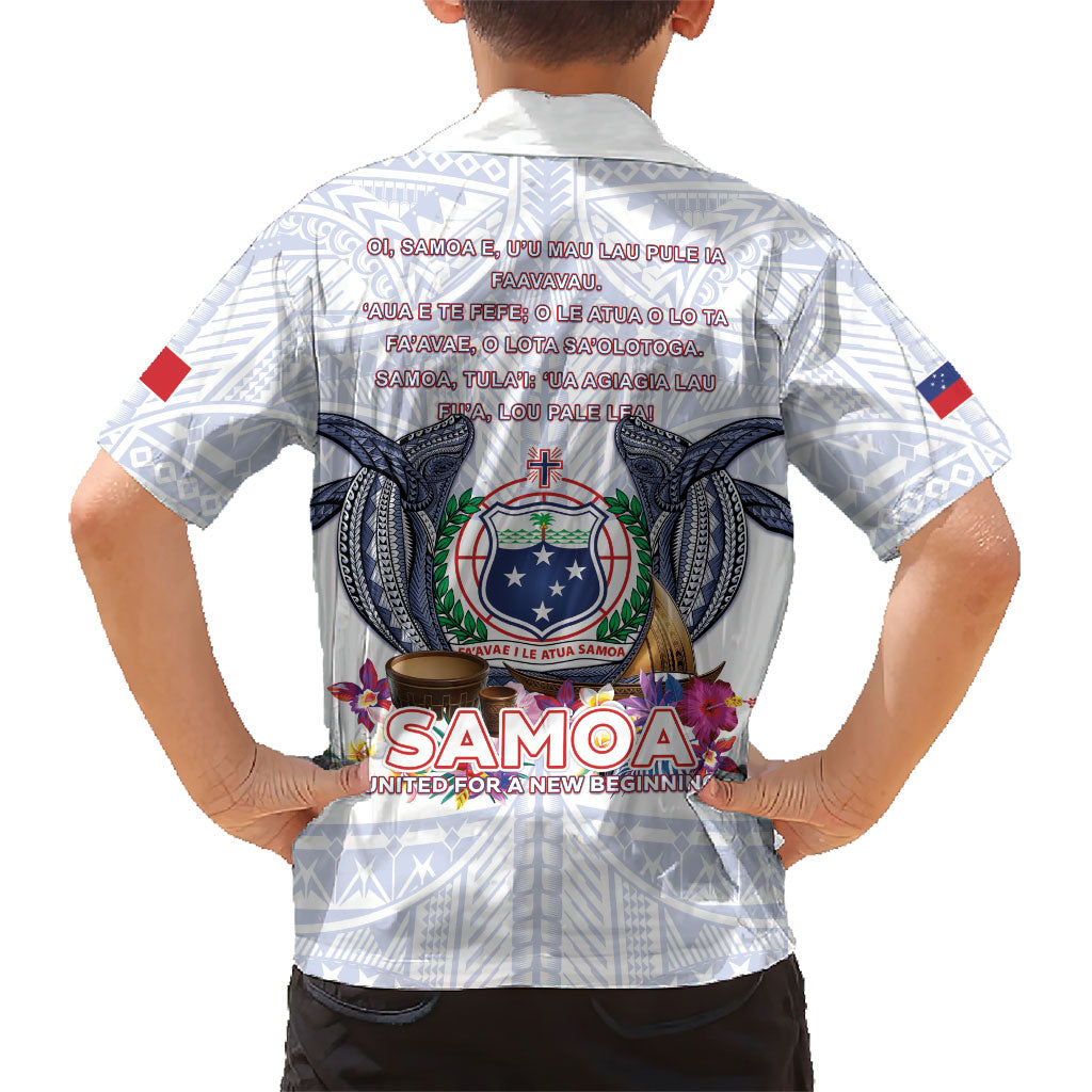 Samoa Independence Day Family Matching Short Sleeve Bodycon Dress and Hawaiian Shirt Samoa United For A New Beginning LT05 - Polynesian Pride