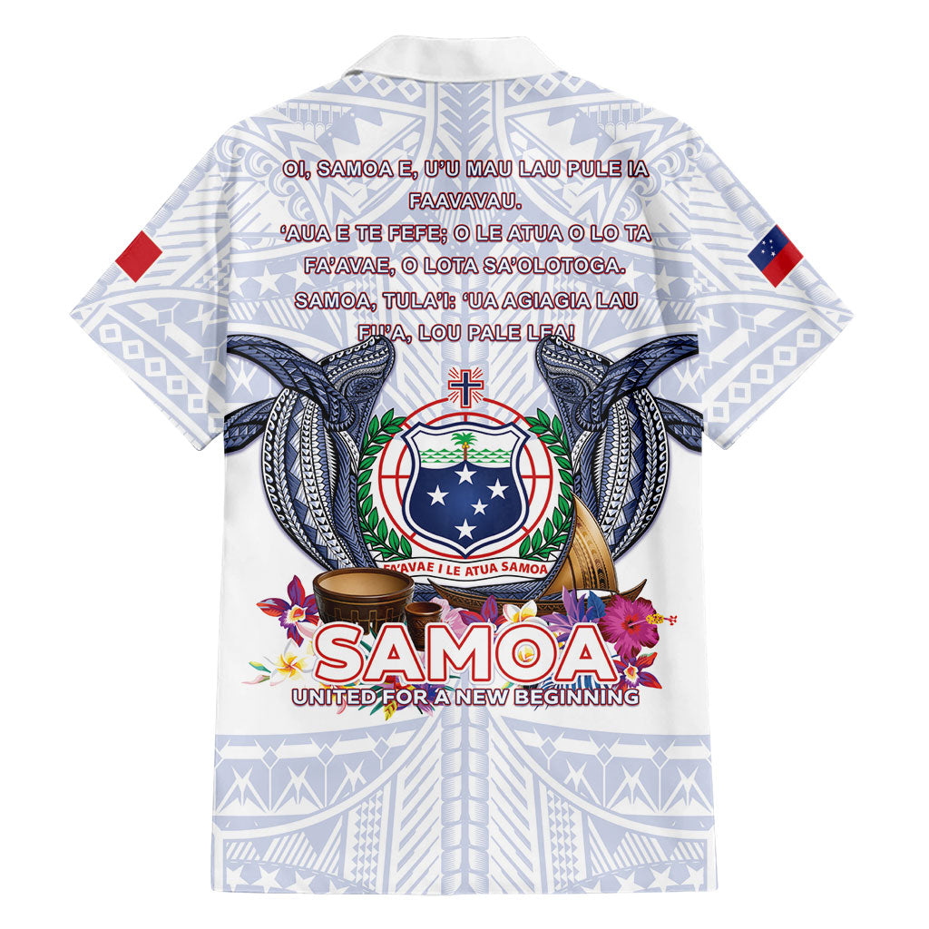 Samoa Independence Day Family Matching Short Sleeve Bodycon Dress and Hawaiian Shirt Samoa United For A New Beginning LT05 - Polynesian Pride