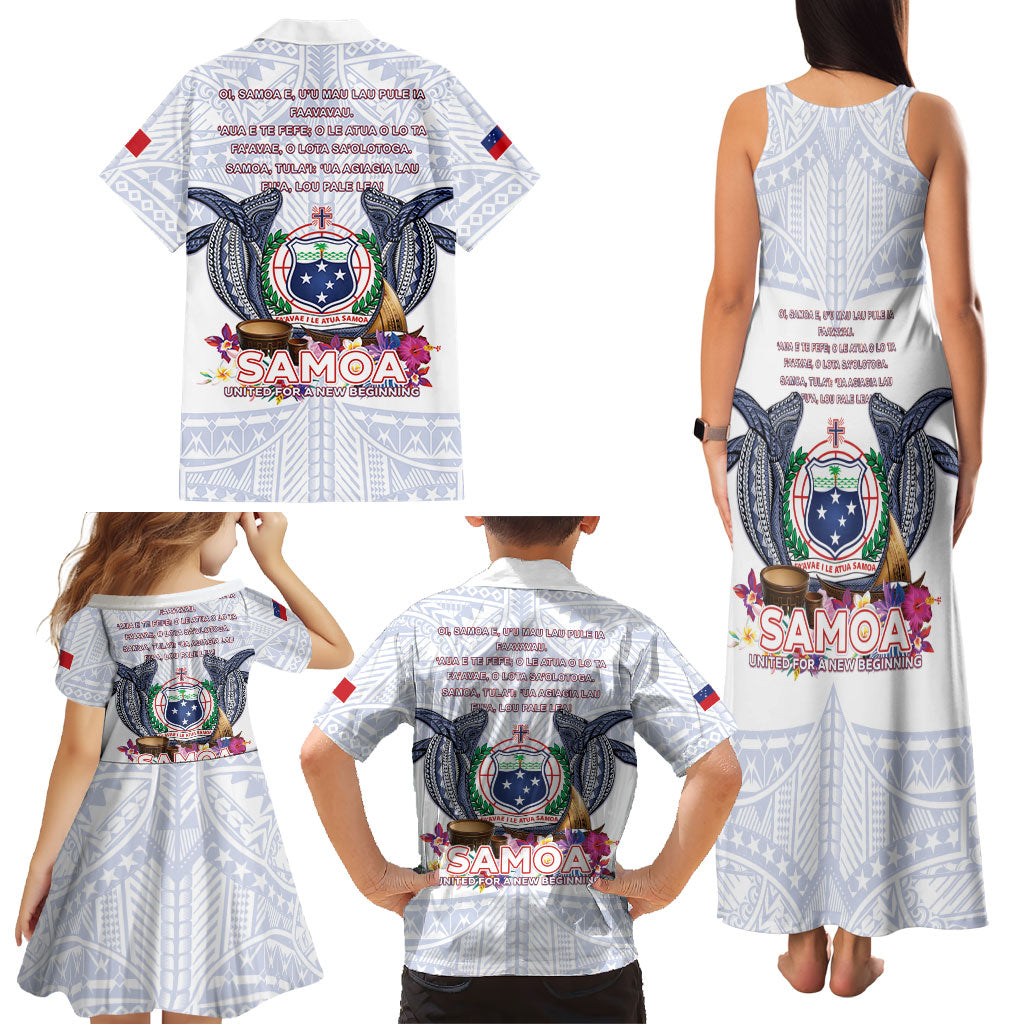 Samoa Independence Day Family Matching Tank Maxi Dress and Hawaiian Shirt Samoa United For A New Beginning LT05 - Polynesian Pride