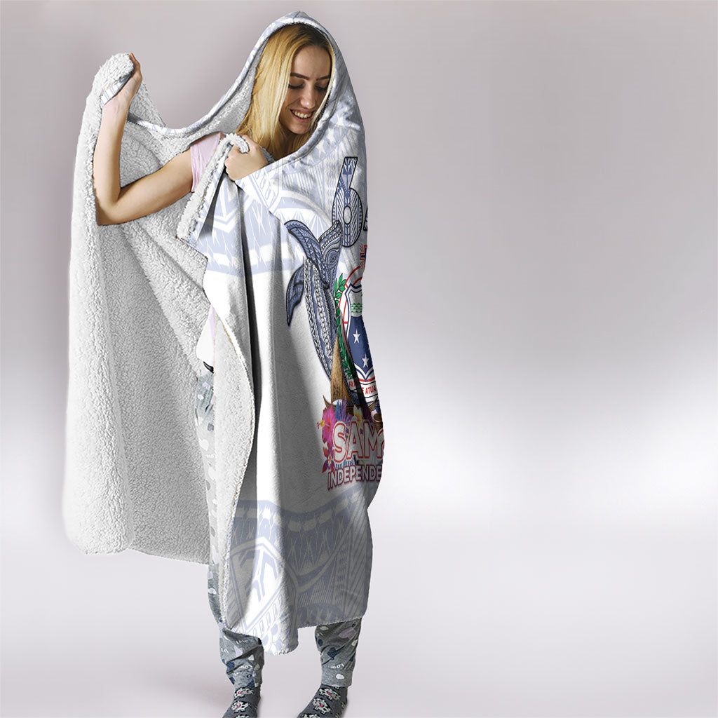 Samoa Independence Day Hooded Blanket Samoa United For A New Beginning