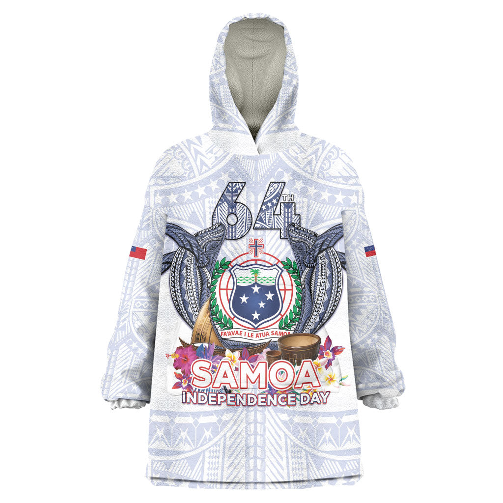 Samoa Independence Day Wearable Blanket Hoodie Samoa United For A New Beginning