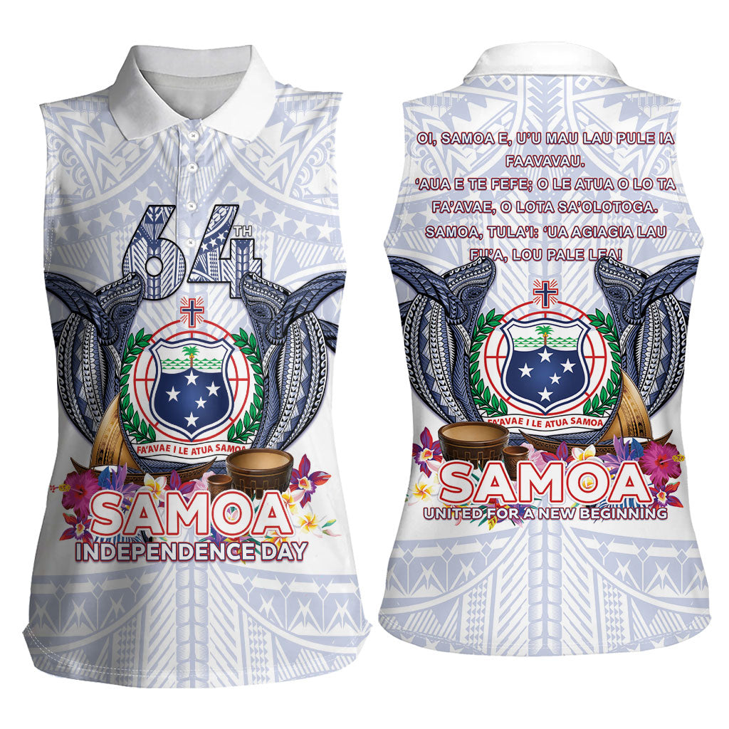 Samoa Independence Day Women Sleeveless Polo Shirt Samoa United For A New Beginning LT05 - Polynesian Pride