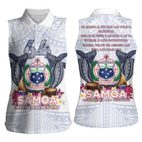 Samoa Independence Day Women Sleeveless Polo Shirt Samoa United For A New Beginning LT05 - Polynesian Pride
