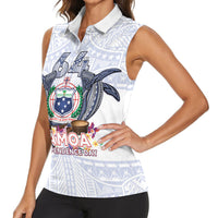 Samoa Independence Day Women Sleeveless Polo Shirt Samoa United For A New Beginning LT05 - Polynesian Pride