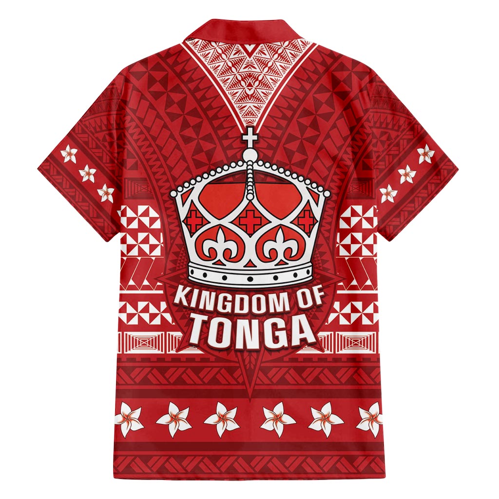 Tonga King Tupou VI Day Family Matching Tank Maxi Dress and Hawaiian Shirt Traditional Tongan Kupesi Pattern