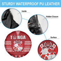 Tonga King Tupou VI Day Spare Tire Cover Traditional Tongan Kupesi Pattern LT05 - Polynesian Pride