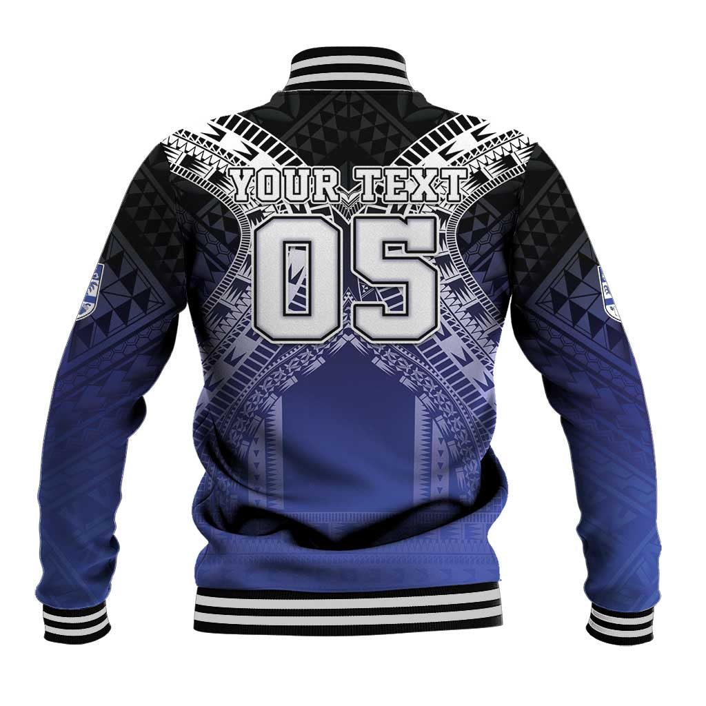 Custom Fiji Drua Baseball Jacket Fijian Tapa Pattern LT05 - Polynesian Pride