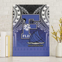 Fiji Drua Canvas Wall Art Fijian Tapa Pattern