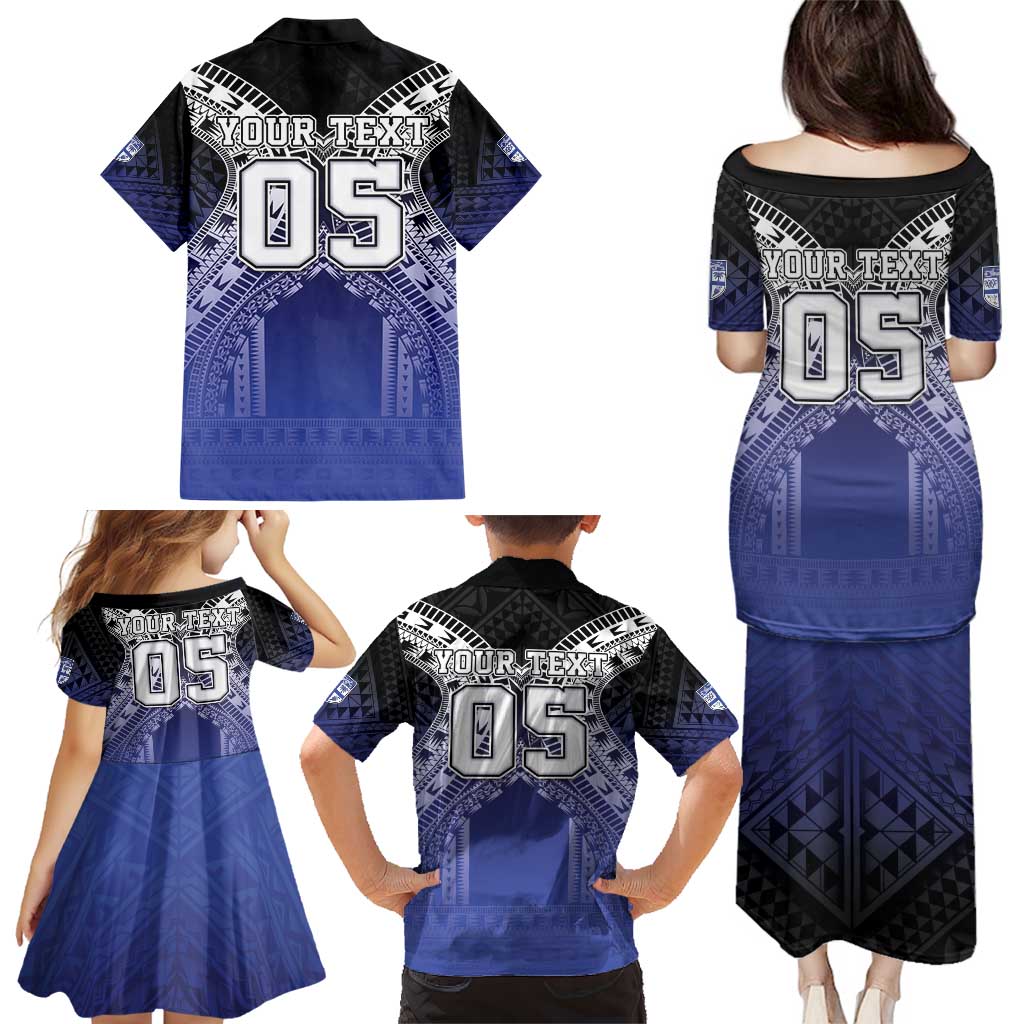 Custom Fiji Drua Family Matching Puletasi and Hawaiian Shirt Fijian Tapa Pattern LT05 - Polynesian Pride