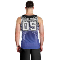 Custom Fiji Drua Men Tank Top Fijian Tapa Pattern