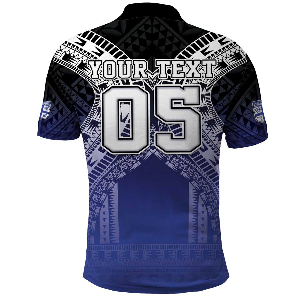 Custom Fiji Drua Polo Shirt Fijian Tapa Pattern LT05 - Polynesian Pride