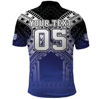 Custom Fiji Drua Polo Shirt Fijian Tapa Pattern LT05 - Polynesian Pride