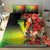Aboriginal Dot Art Vanuatu Bedding Set Tropical Flowers