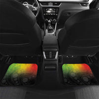 Aboriginal Dot Art Vanuatu Car Mats Tropical Flowers