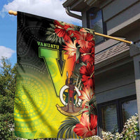 Aboriginal Dot Art Vanuatu Garden Flag Tropical Flowers LT05 - Polynesian Pride