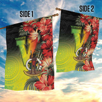 Aboriginal Dot Art Vanuatu Garden Flag Tropical Flowers LT05 - Polynesian Pride