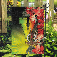 Aboriginal Dot Art Vanuatu Garden Flag Tropical Flowers LT05 Garden Flag Reggae - Polynesian Pride