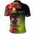 Aboriginal Dot Art Vanuatu Personalised Polo Shirt Tropical Flowers