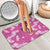 Hawaii Monstera Deliciosa Bathroom Set Pink Plumeria Polynesian Pattern - Polynesian Pride