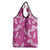 Hawaii Monstera Deliciosa Grocery Bag Pink Plumeria Polynesian Pattern - Polynesian Pride