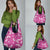 Hawaii Monstera Deliciosa Grocery Bag Pink Plumeria Polynesian Pattern - Polynesian Pride