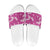 Hawaii Monstera Deliciosa Slide Sandals Pink Plumeria Polynesian Pattern - Polynesian Pride