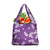 Hawaii Monstera Deliciosa Grocery Bag Purple Plumeria Polynesian Pattern - Polynesian Pride