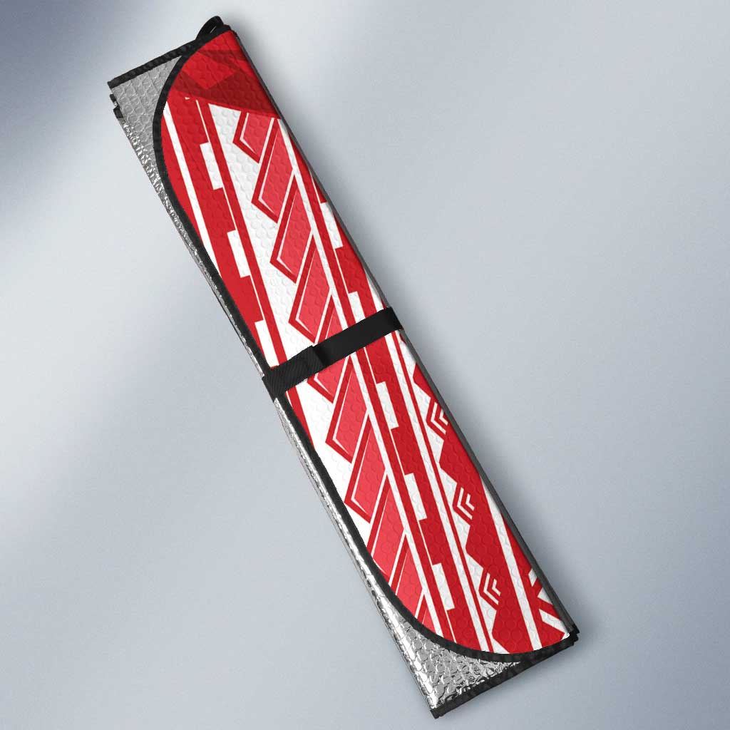 Samoa FAST Auto Sun Shade Forever Proud Samoan Tribal Pattern - Polynesian Pride