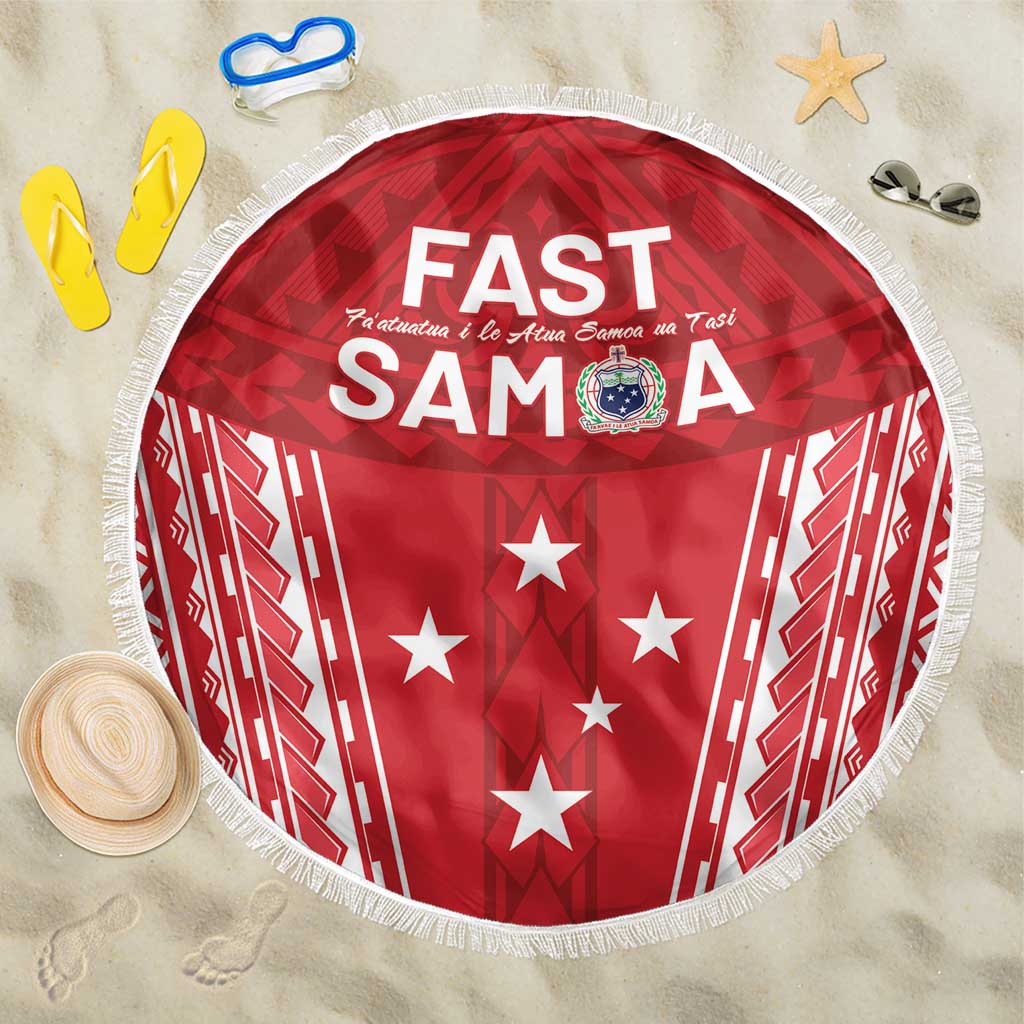 Samoa FAST Beach Blanket Forever Proud Samoan Tribal Pattern - Polynesian Pride