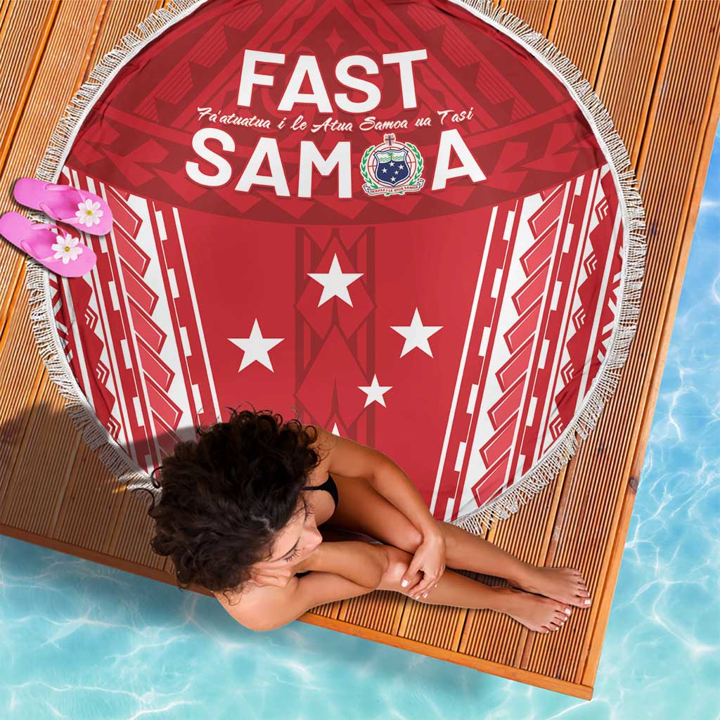 Samoa FAST Beach Blanket Forever Proud Samoan Tribal Pattern - Polynesian Pride