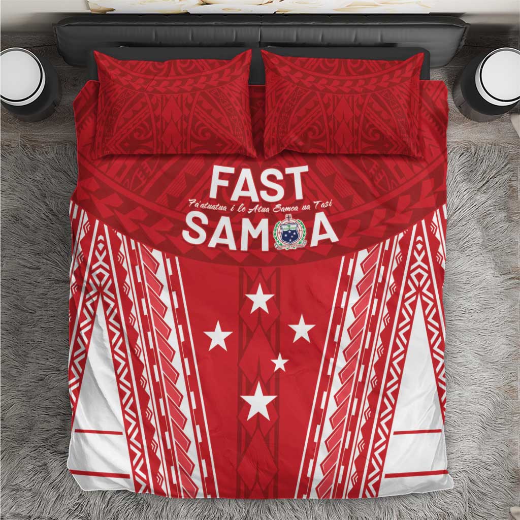 Samoa FAST Bedding Set Forever Proud Samoan Tribal Pattern - Polynesian Pride