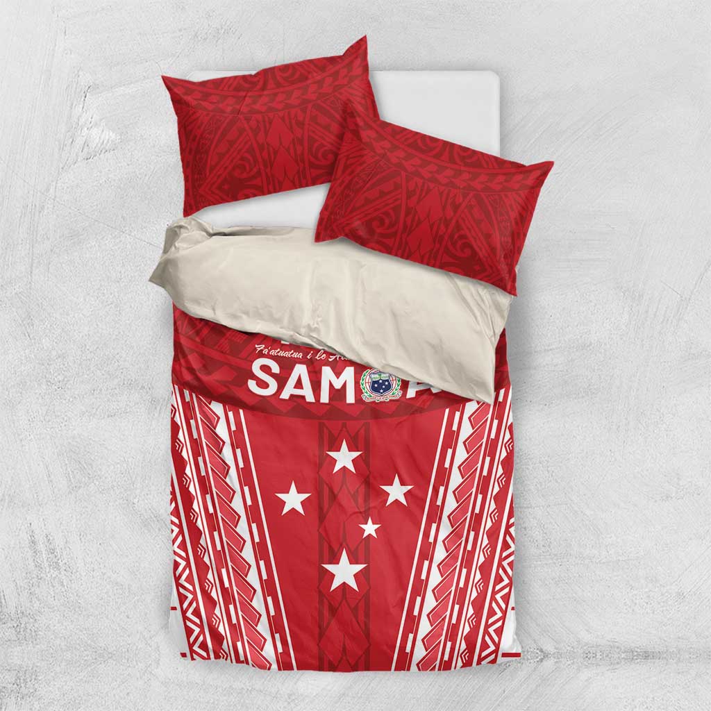 Samoa FAST Bedding Set Forever Proud Samoan Tribal Pattern - Polynesian Pride