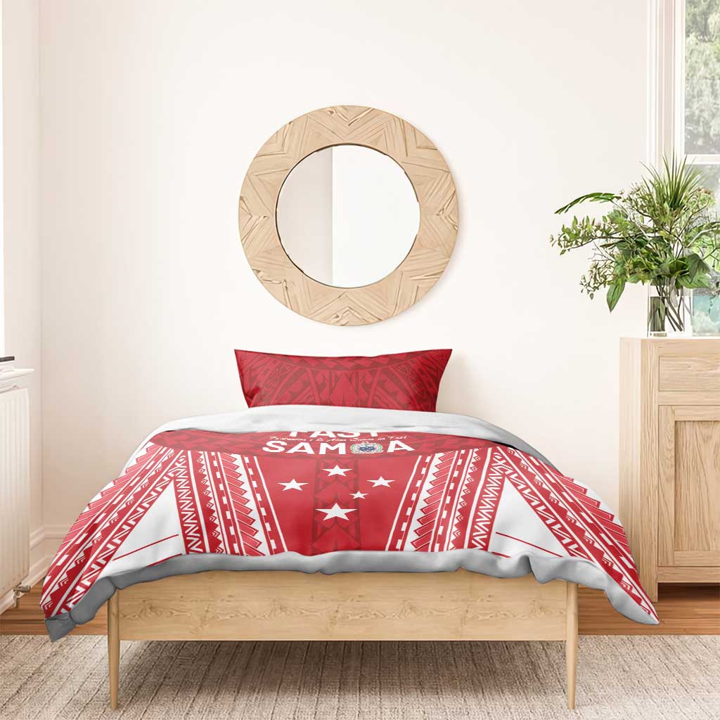 Samoa FAST Bedding Set Forever Proud Samoan Tribal Pattern - Polynesian Pride
