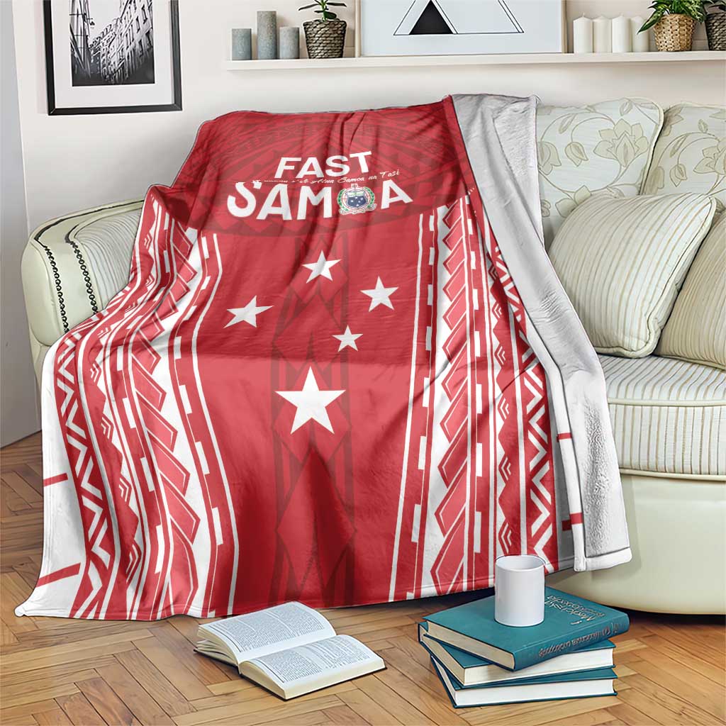 Samoa FAST Blanket Forever Proud Samoan Tribal Pattern - Polynesian Pride