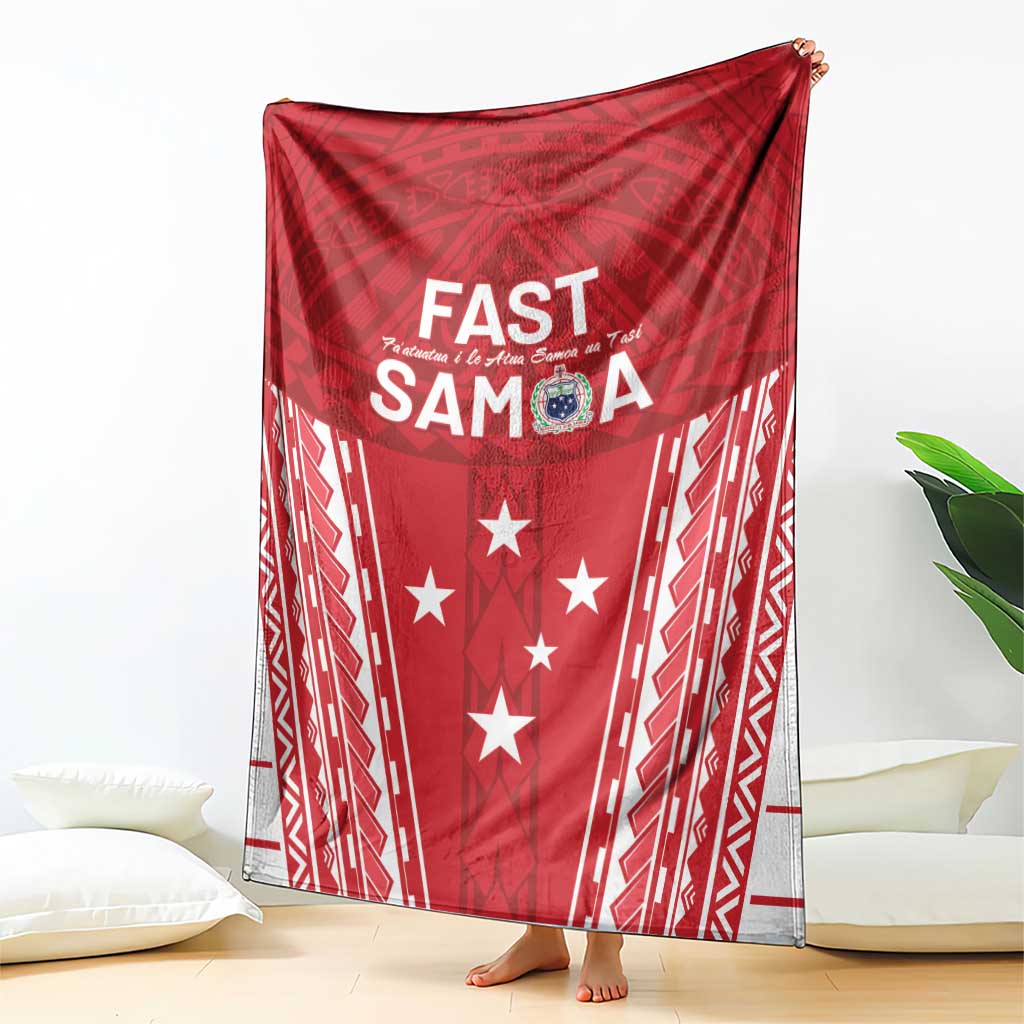 Samoa FAST Blanket Forever Proud Samoan Tribal Pattern - Polynesian Pride