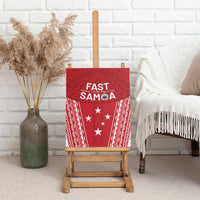 Samoa FAST Canvas Wall Art Forever Proud Samoan Tribal Pattern - Polynesian Pride