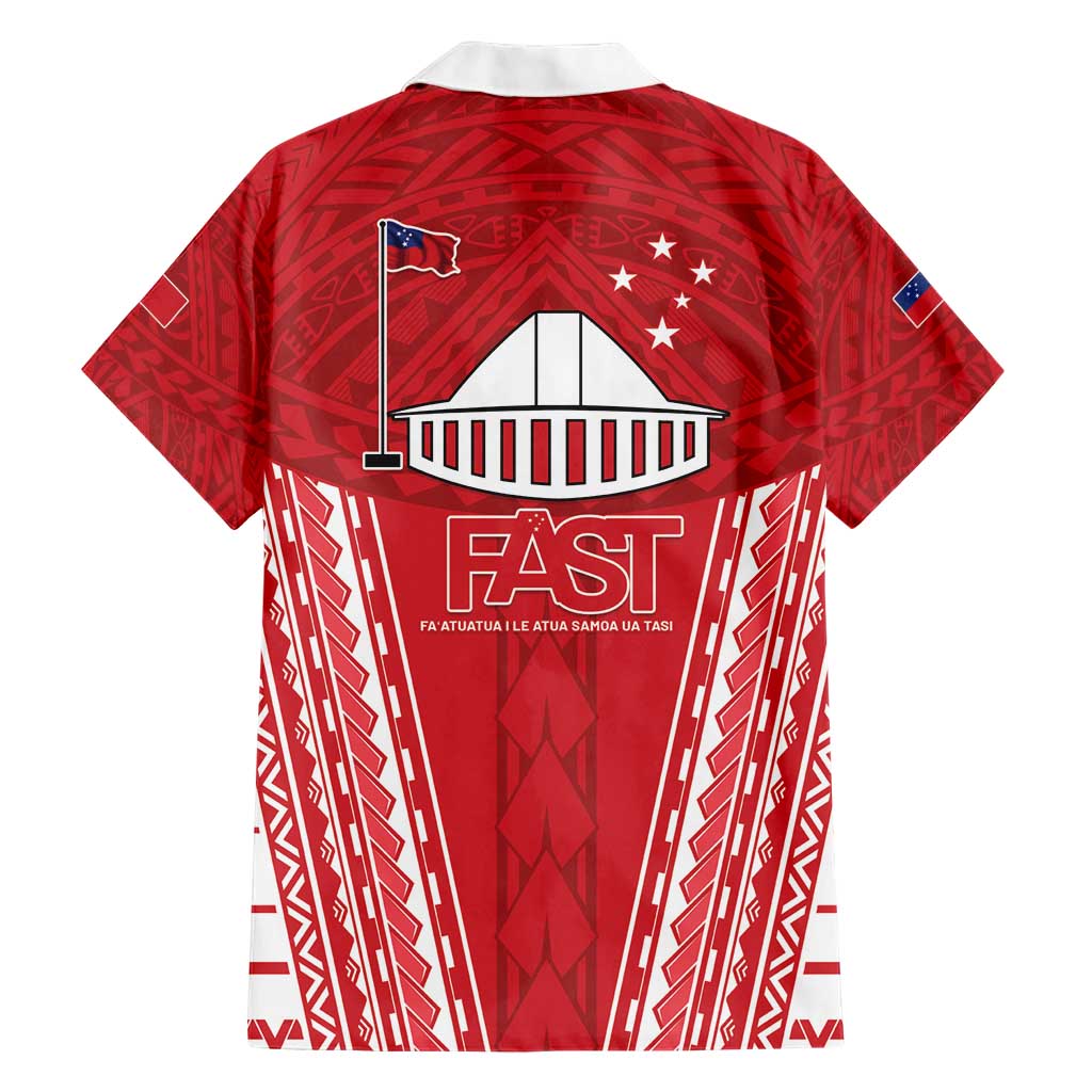 Samoa FAST Family Matching Short Sleeve Bodycon Dress and Hawaiian Shirt Forever Proud Samoan Tribal Pattern - Polynesian Pride