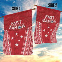 Samoa FAST Garden Flag Forever Proud Samoan Tribal Pattern - Polynesian Pride