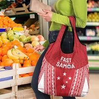 Samoa FAST Grocery Bag Forever Proud Samoan Tribal Pattern - Polynesian Pride