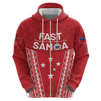Samoa FAST Hoodie Forever Proud Samoan Tribal Pattern - Polynesian Pride