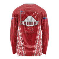 Samoa FAST Long Sleeve Shirt Forever Proud Samoan Tribal Pattern - Polynesian Pride