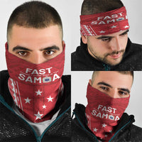 Samoa FAST Neck Gaiter Forever Proud Samoan Tribal Pattern - Polynesian Pride