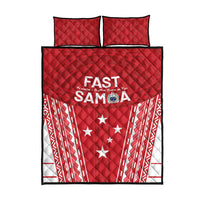 Samoa FAST Quilt Bed Set Forever Proud Samoan Tribal Pattern - Polynesian Pride